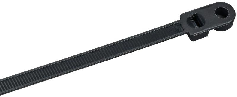 Хомут 7.6х300мм P6.6 с винтовым креплением черн. (уп.100шт) IEK UHH12-D076-300-100-K02