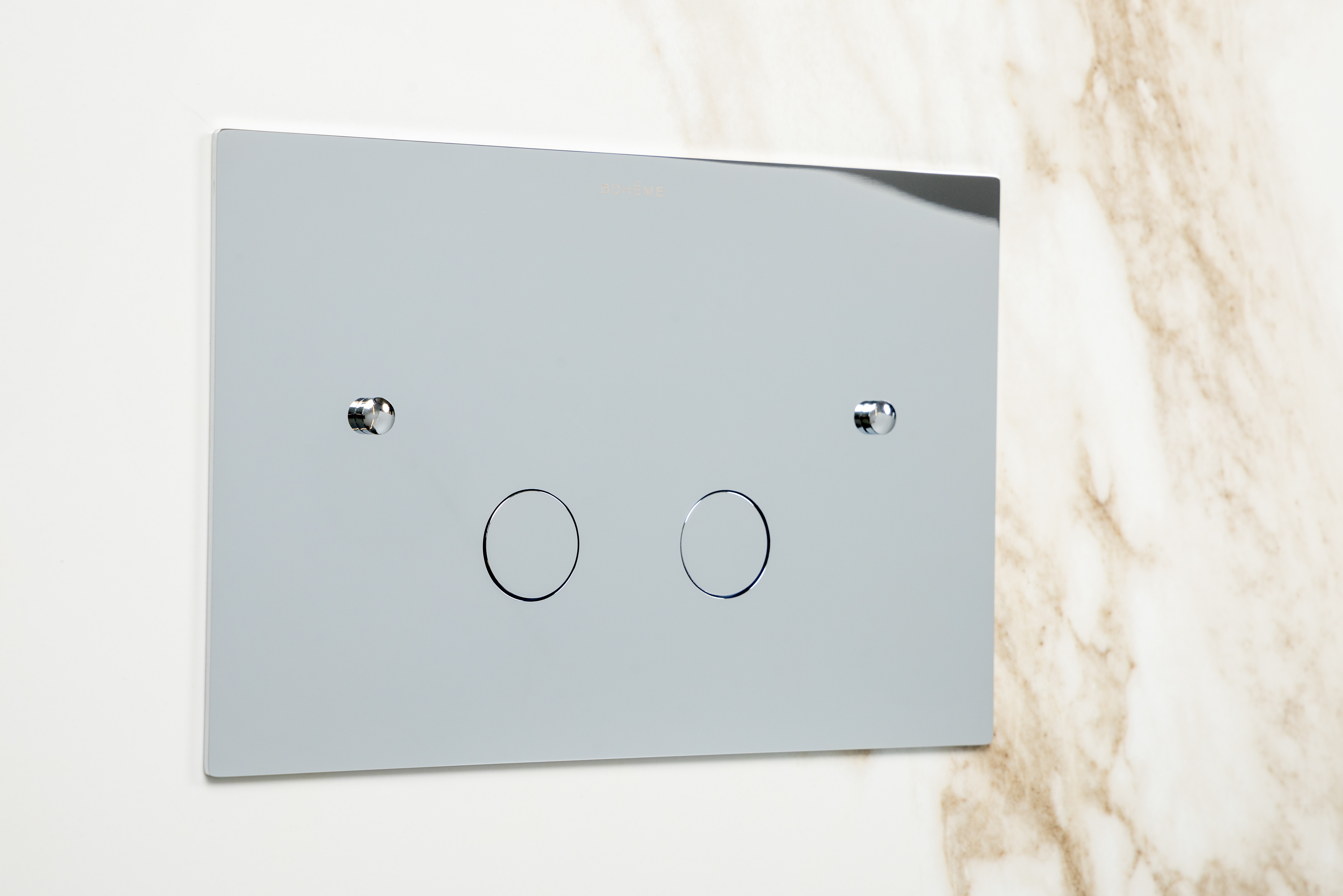 Кнопка для инсталляции латунь GUN METALL ультраплоская