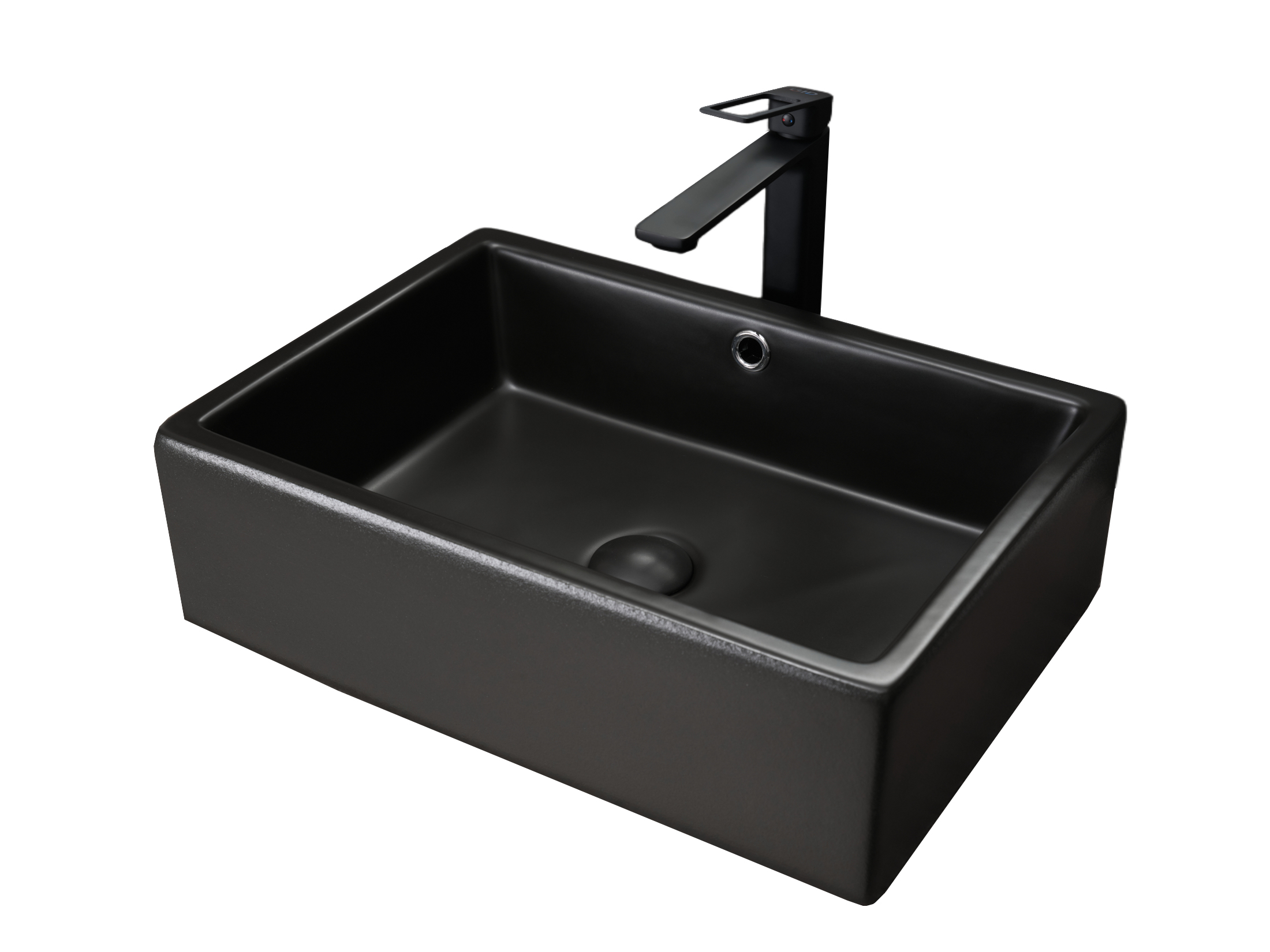 Раковина Gid N9129bg 53381 накладная черная графит 50x38x14.5