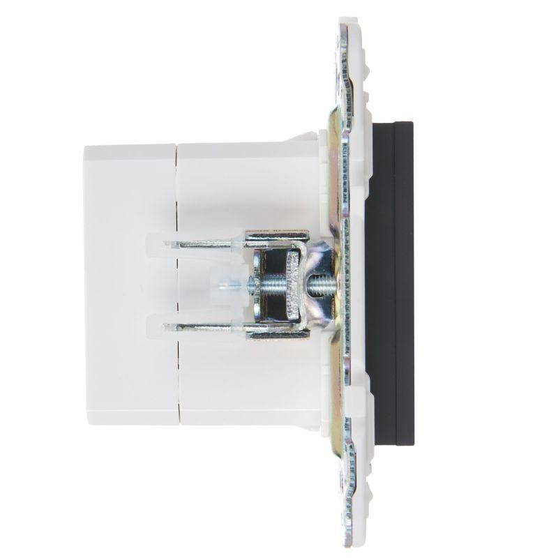 Розетка USB A+C 3.1А SKANDY SK-R14G графит IEK SK-U22-D31-K53