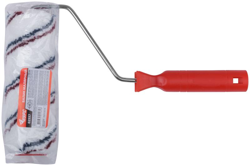 Валик 180мм d40/62мм ворс 11мм бюгель 6мм стержневая система микроволокно КУРС 02557