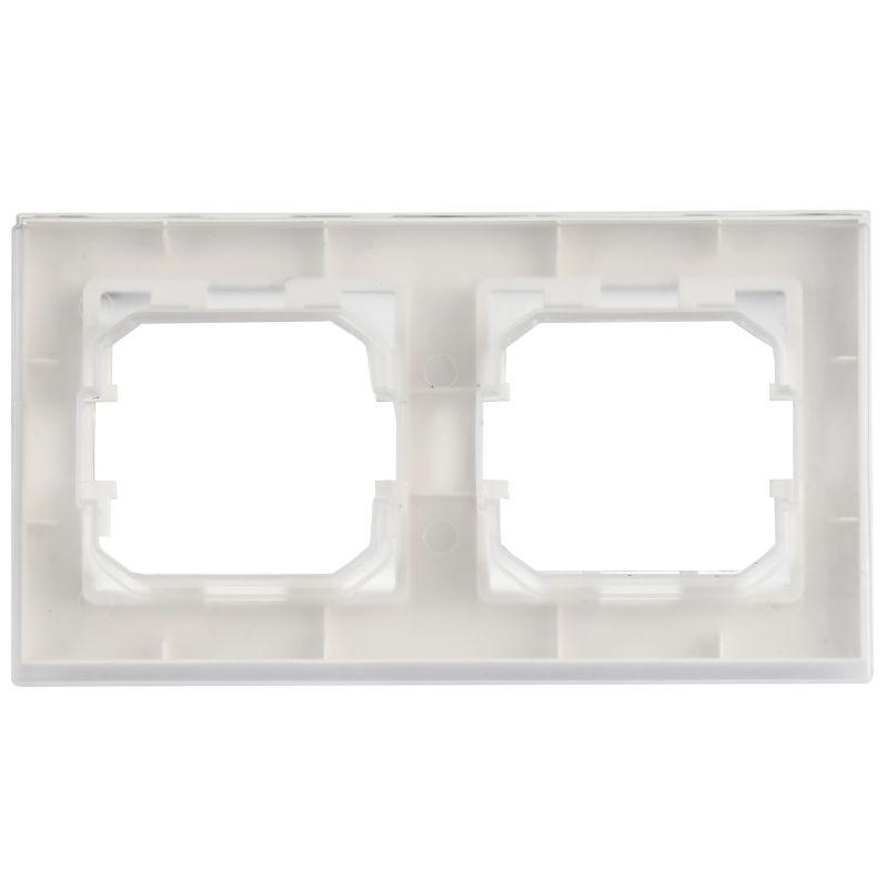 Рамка 2-м BRITE РУ-2-БрАБ-44 IP44 арктич. бел. IEK BR-M22-44-K91