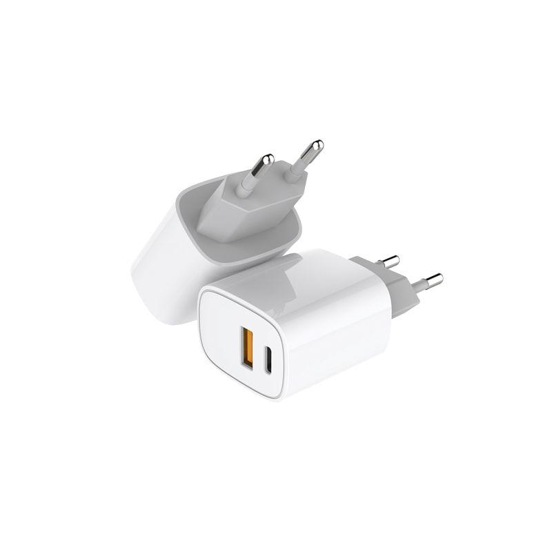 Устройство зарядное сетевое с двумя портами USB-A + USB-C 20Вт Rexant 18-2207