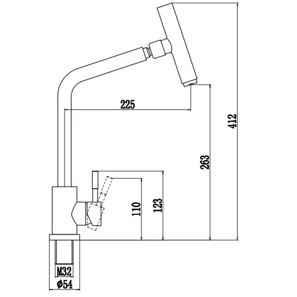 Смеситель для кухни Fmark FS26329, сатин