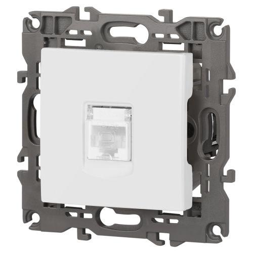 Розетка компьютерная Elegance 14-3107-01М RJ45 матов. бел. Эра Б0065763