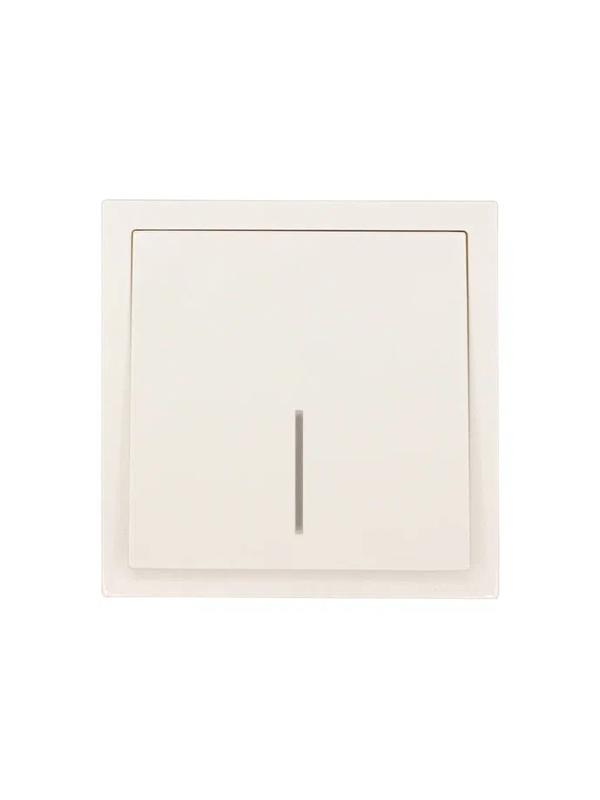 Выключатель 1-кл. с индик. СП ZIMA IP20 10А безвинт. зажим слон. кость LEZARD 704-9088-111QC