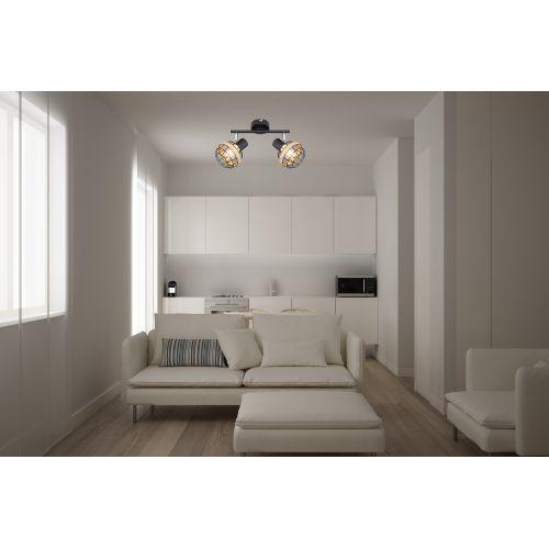 Светильник Fedora 7033-702 2хE14 40Вт настенно-потолочный спот поворотный Rivoli Б0047140