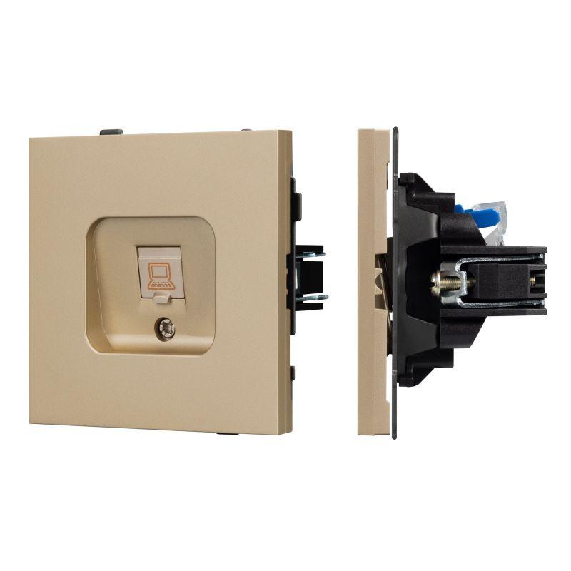 Механизм компьютерной розетки SCT-TENDO-MPC1-SFPL-GD RJ-45 CAT6 Arlight 054592