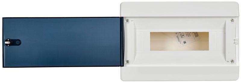 Корпус ЩРВ-П-12 UNION Compact IP41 черн. прозр. дверь пластик. IEK UIC-KP12-V-12-41-K01