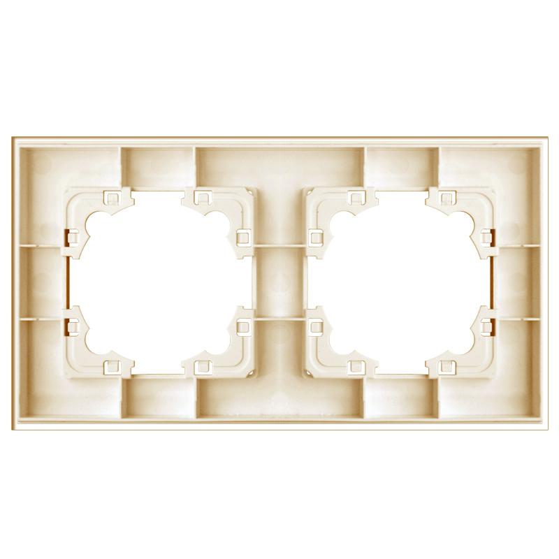 Рамка 2-м Афина стеклянная зол. UNIVersal 2291