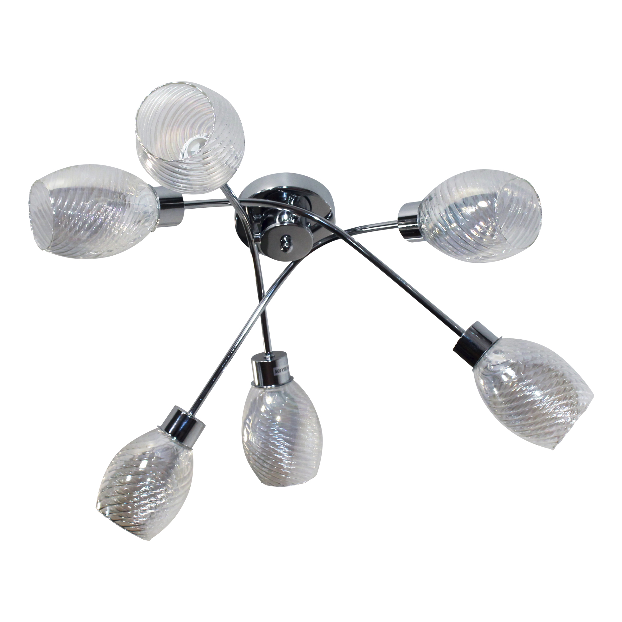 Светильник потолочный НПБ 01-6х40-119 Е14 ИУ  11267-3/6 хром (Плафон 8826)