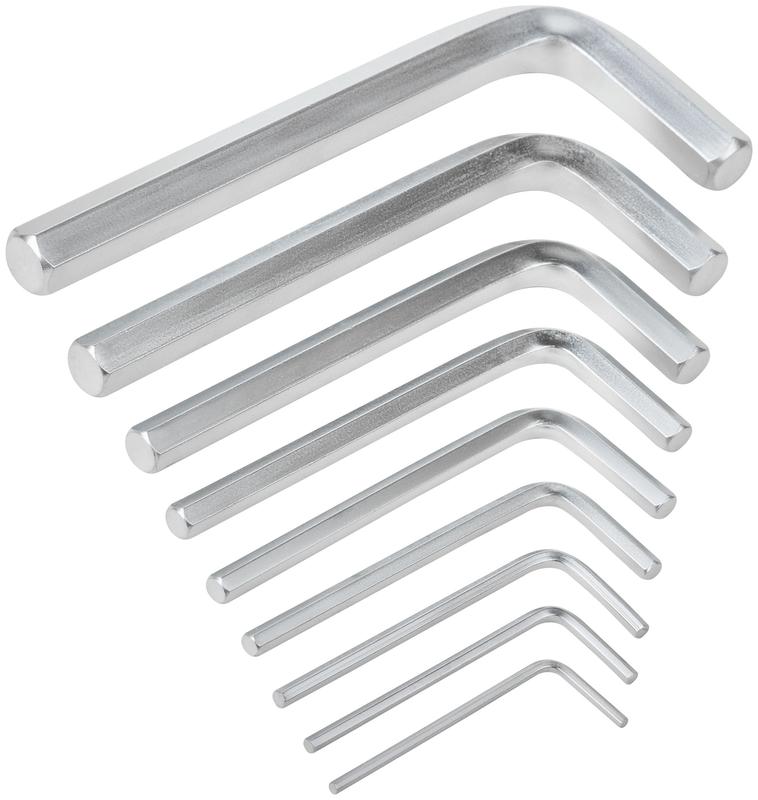 Ключ шестигранный 2-12мм в пластик. держателе CrV сталь (уп.9шт) FIT 64187