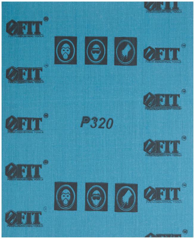 Лист шлифовальный водостойкий на тканевой основе алюм./оксидный профи 230х280мм (уп.10шт) Р 320 FIT 38200