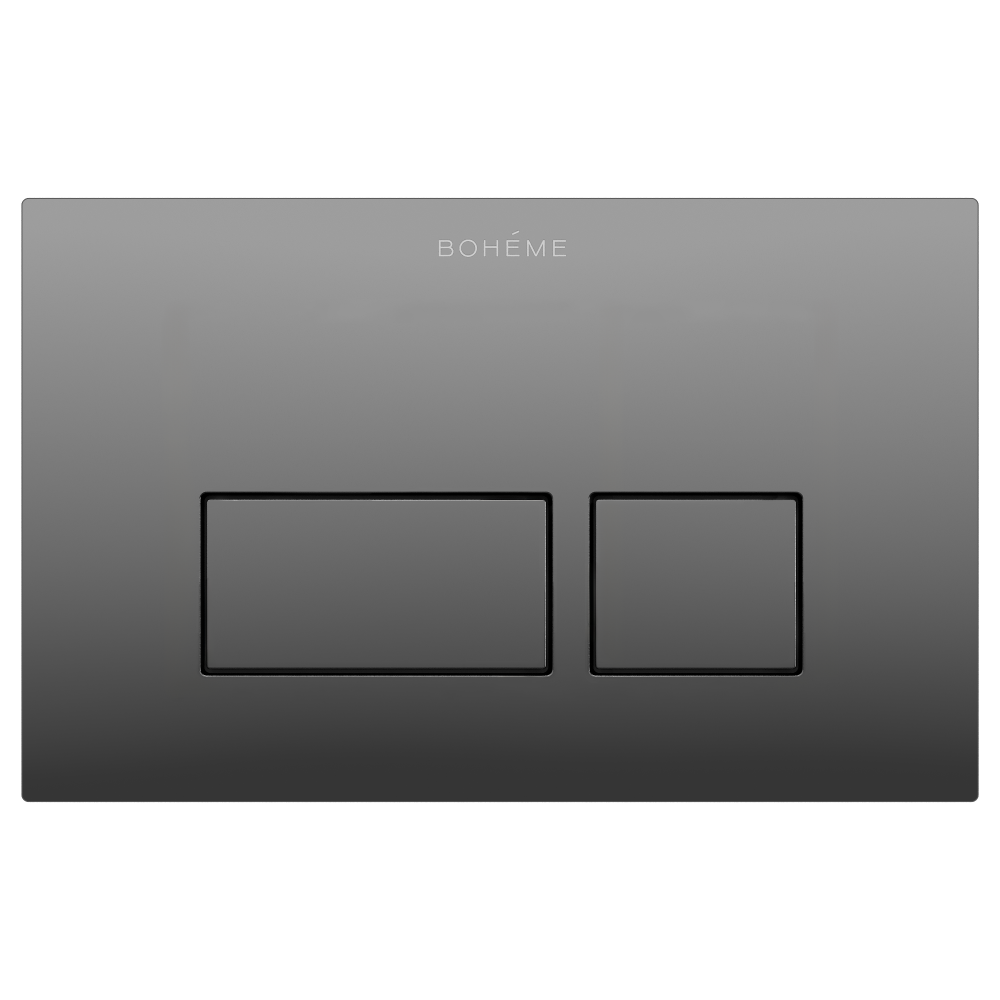 Кнопка для инсталляции Boheme, пластик Shine Gun Metal