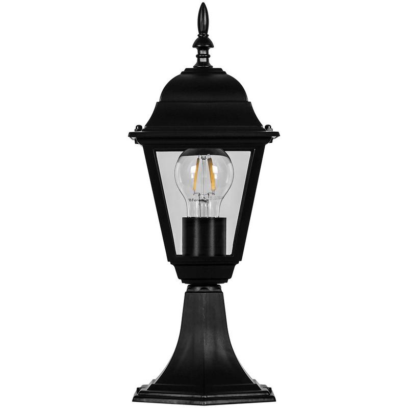 Светильник садово-парковый 100Вт 230В E27 черн. 4204/PL4204 (на постамент) FERON 11030