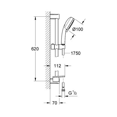 Душевой гарнитур Grohe Tempesta Cosmopolitan 27928002