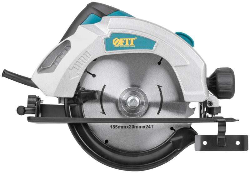 Пила дисковая 1300Вт 4500об/мин 185/20мм железная опора FIT 80404