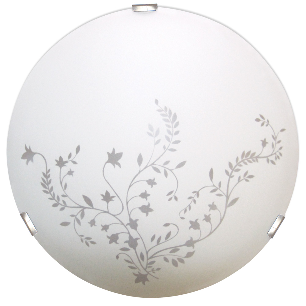 Светильник Нежность 250 НПБ 01-60-130 М15 матовый белыйкл.штамп металлик ИУ