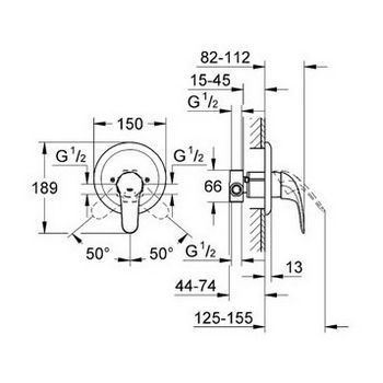 Смеситель Grohe Euroeco 32742000 для душа