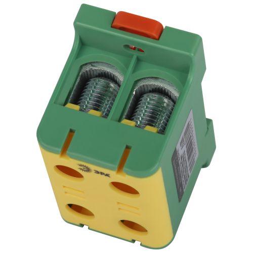 Клемма силовая вводная двойн. КСВ NO-224-142 (KE67.3) 16-95кв.мм PE желт./зел. Эра Б0065614