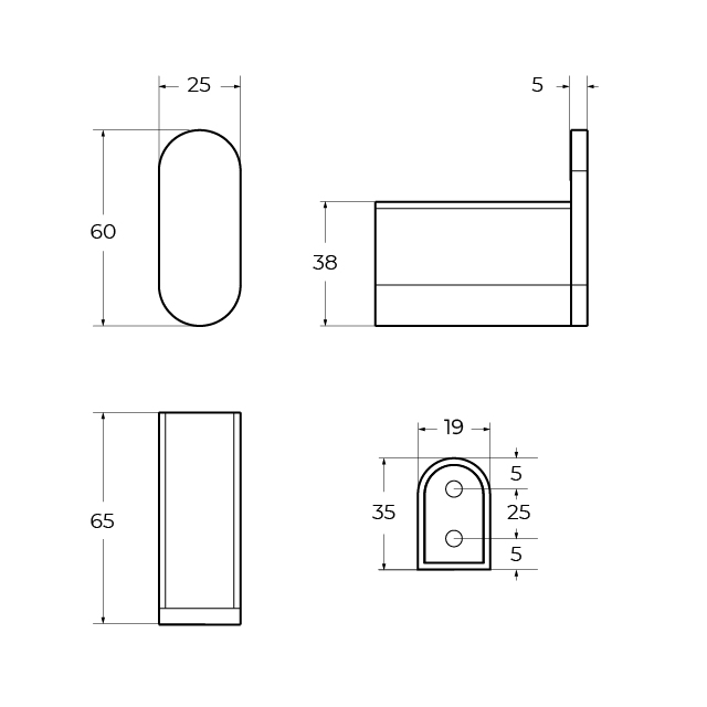 Крючок CEZARES STYLUS-HK-01