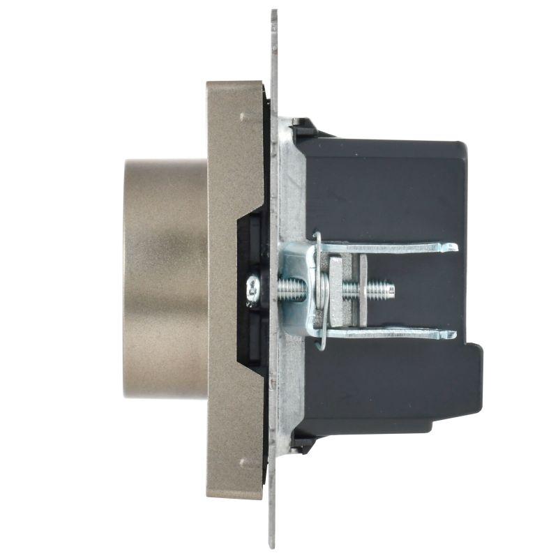 Термостат электронный с индик. BRITE СП IP20 ТС10-1-БрШ механизм шампань IEK BR-RT11-K37