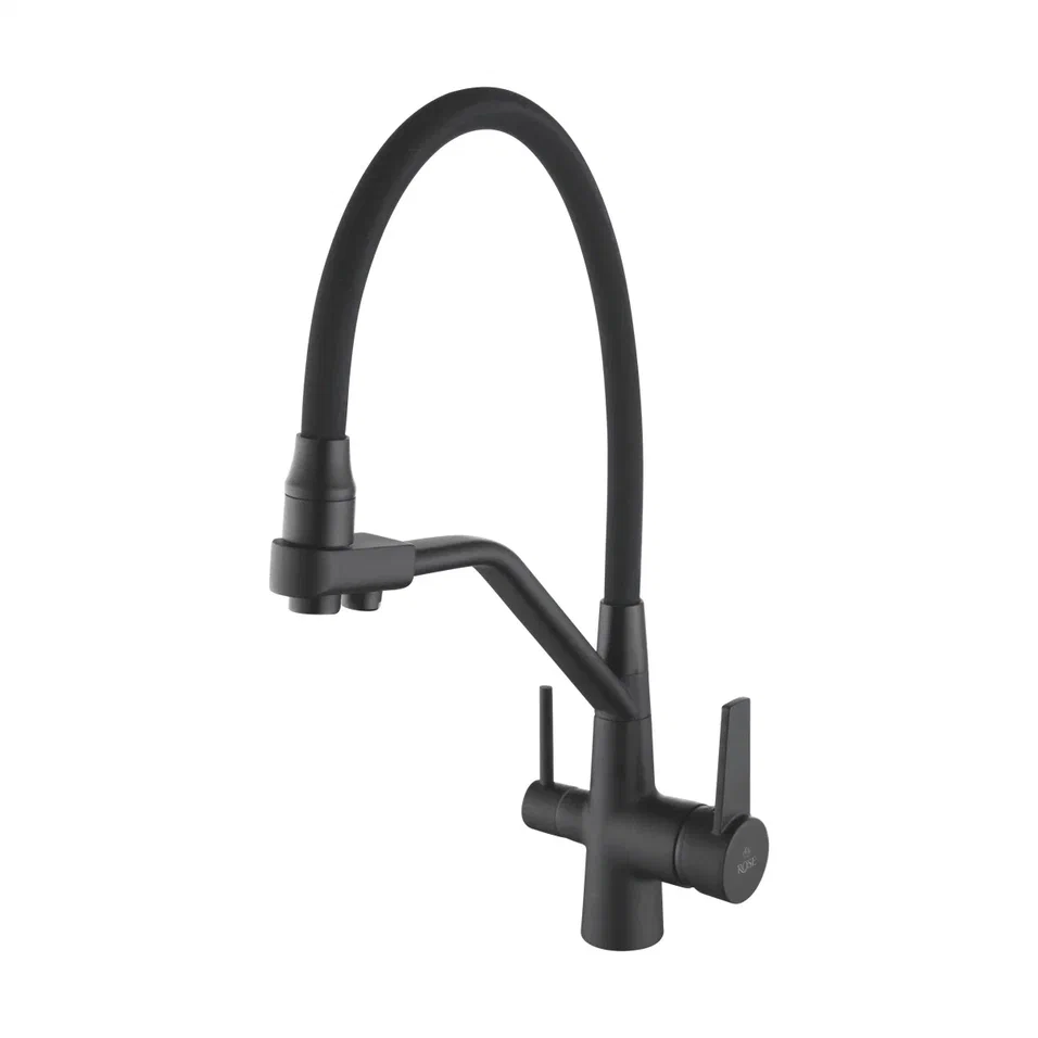 Смеситель для кухни Rose R558H, черный