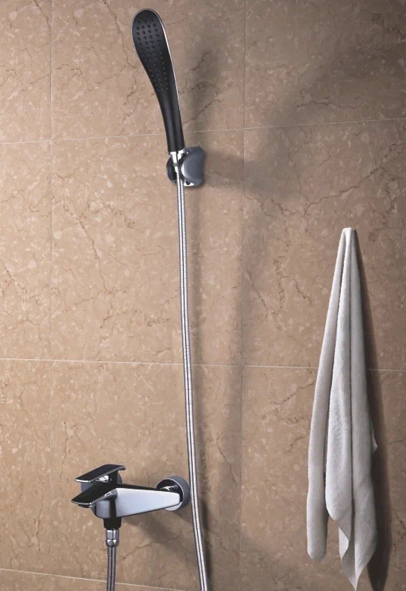 Смеситель для ванны Rose R1302H, черный