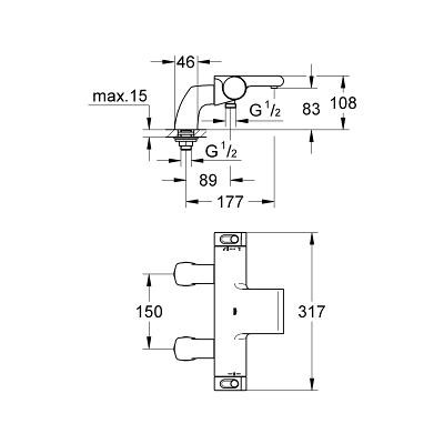 Термостат Grohe Grohtherm 2000 34176001 для ванны