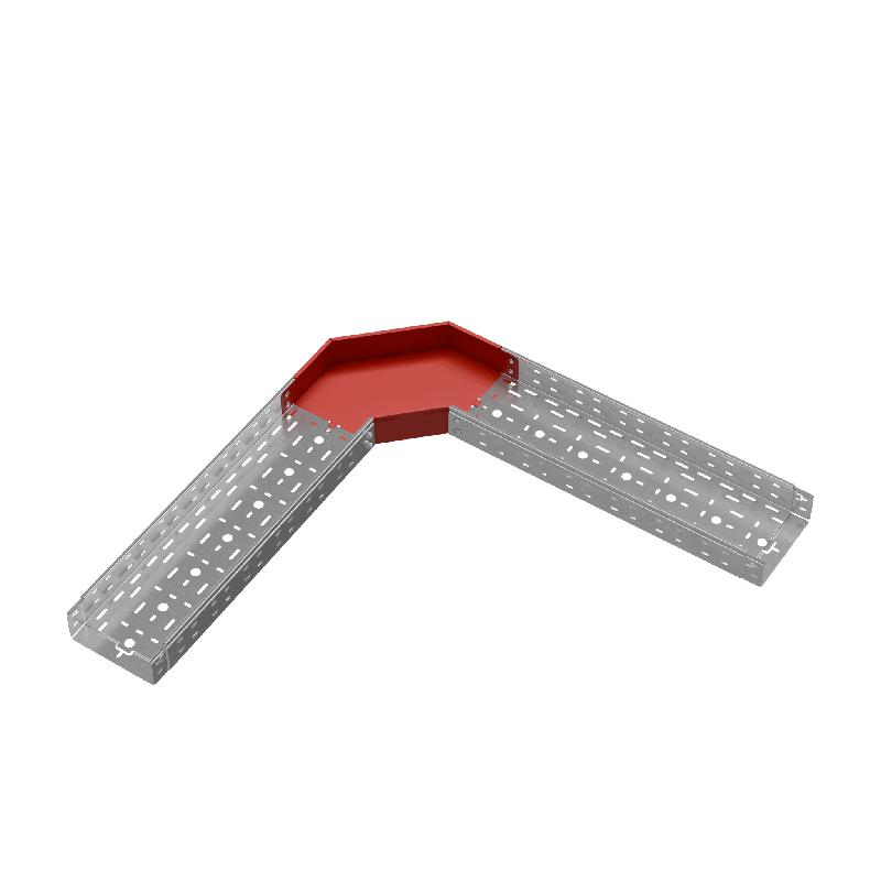 Угол для лотка горизонтальный 90град. 200х80 сталь 1мм "ПЛЮС" GLplus90-80-200 КМ PL0435