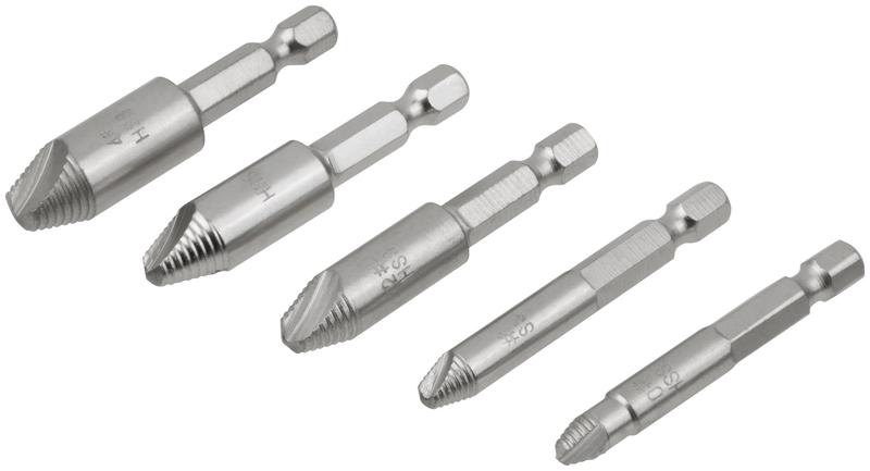 Экстракторы для болтов и шпилек усиленные HSS сталь профи 5шт FIT 36437