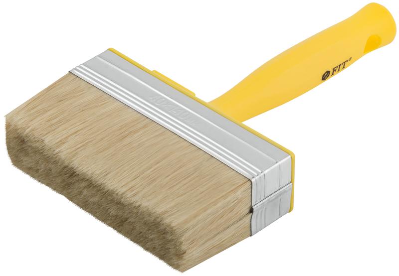 Макловица натуральная светлая щетина пластиковый корпус полая ручка "мини" 40х140мм FIT 01644