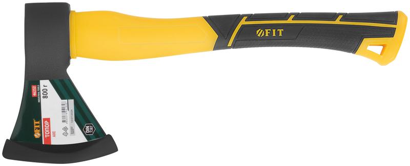 Топор 800г усилен. фибергласовая ручка; кованая усилен. сталь FIT 46232