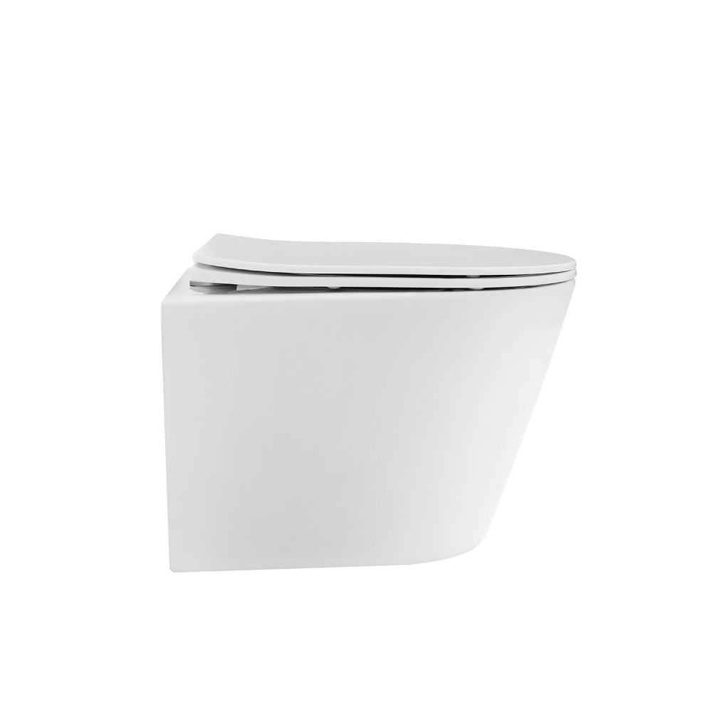 Унитаз ABBER Bequem AC1102TMW подвесной белый матовый, безободковый, смыв торнадо