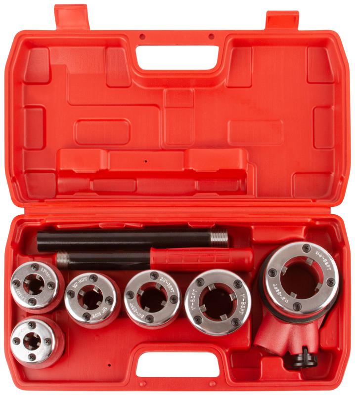 Клуппы трубные набор 6шт (1/4дюйм-3/8дюйм-1/2дюйм-3/4дюйм-1дюйм-1 1/4дюйм) FIT 70006