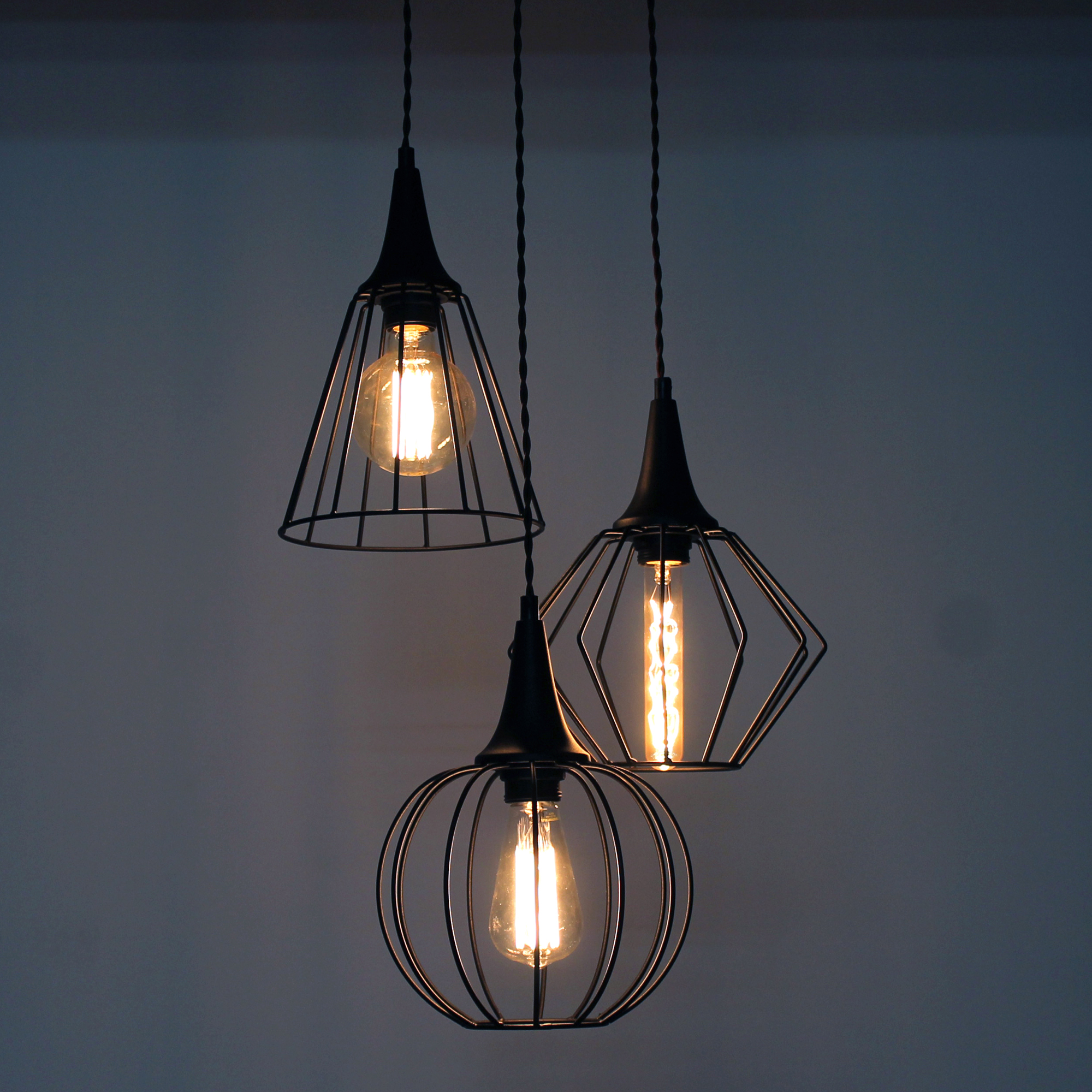 Светильник Форма 231 черн.муар (Плафон Микс) НСБ 01-3х60-141 Е27 ИУ