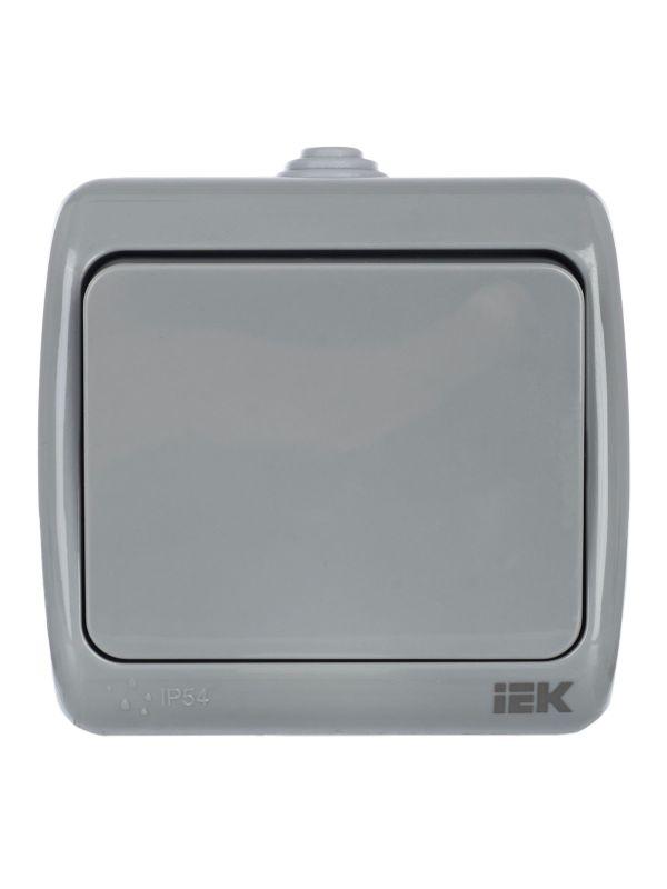 Выключатель 1-кл. 1п ОП Aquatic 10А IP54 ВС-20-1-0-А сер. IEK EVA10-K03-10-54