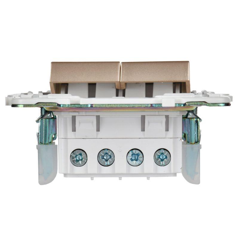 Выключатель перекрестный 2-кл. SKANDY 10А SK-V06Sa песочн. IEK SK-V23-0-10-K98