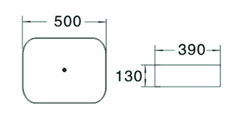 Раковина керамическая (накладная) SL-1051