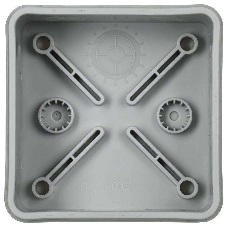 Коробка распаячная ОП КМ42435 80х80х40мм IP67 8 вводов сер. IEK UKO21-080-080-040-K41-66