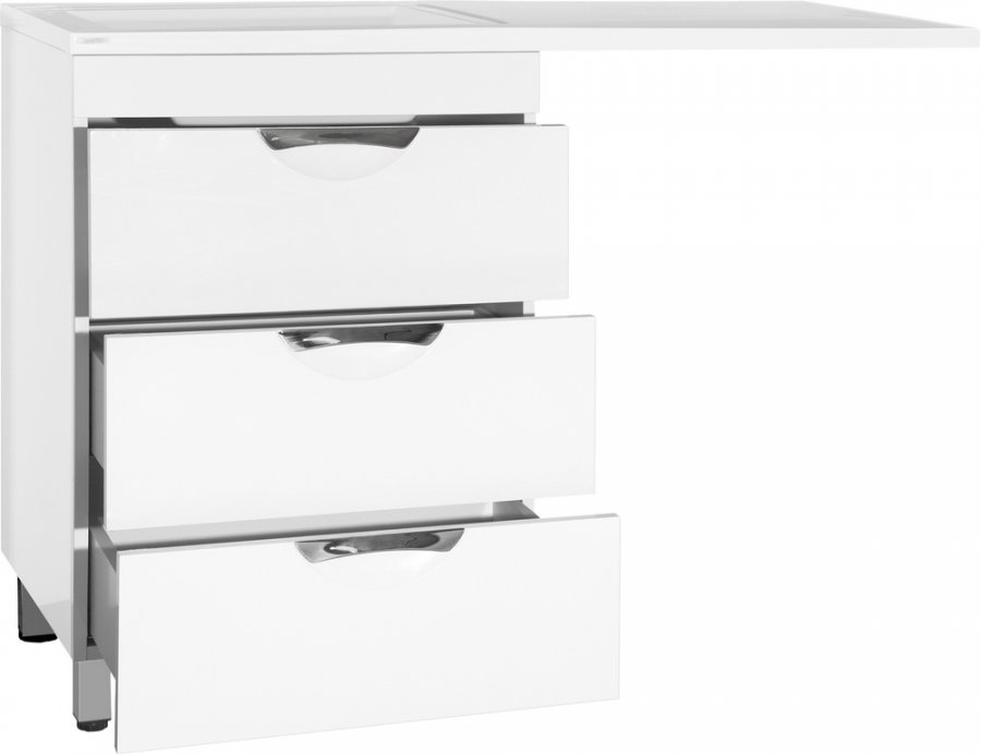 Тумба "Жасмин 60" (3 ящ.), Космос/Даллас 120, Люкс PLUS