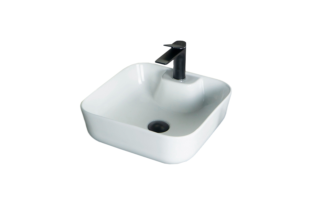 Раковина Gid N9443 51154 накладная белая 41x41x15