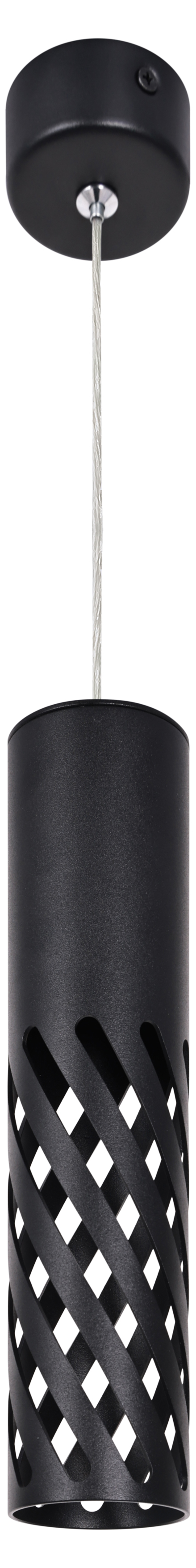 Светильник подвесной потолочный PL28 BK MR16 GU10 цилиндр черный
