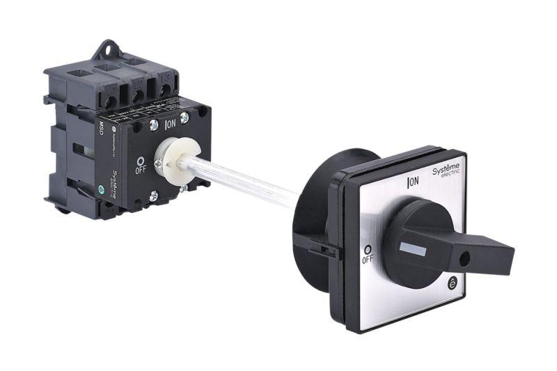 Выключатель-разъединитель 3п 63А IP20 с черн. выносн. рукоят. на дин-рейке/плате SE MSD63340B