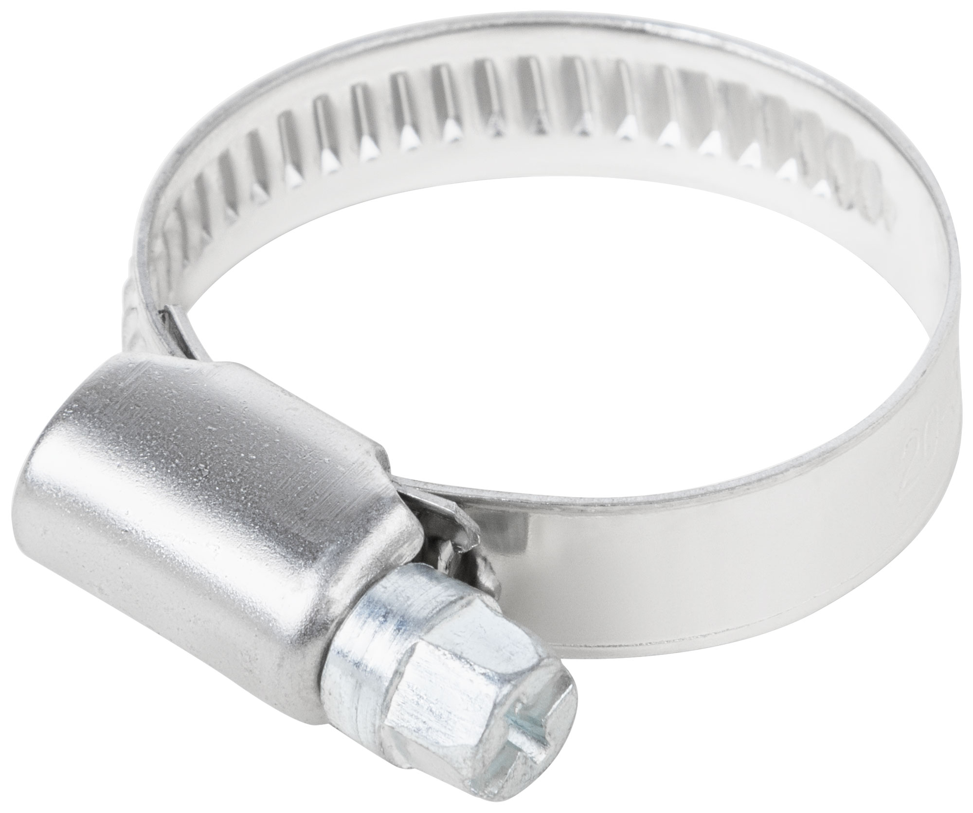 Хомут обжимной накатной, ширина 9 мм, нерж.сталь  20-32 мм