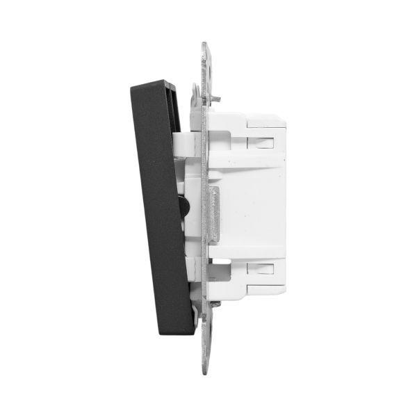 Выключатель перекрестный 2-кл. СП Эпика механизм черн. EKF UP1-SWB-22