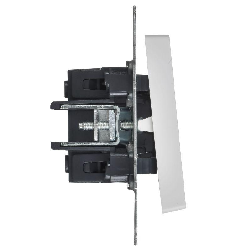 Выключатель перекрестный 1-кл. СП BRITE ВС10-1-3-БрАБ 10А механизм арктич. бел. IEK BR-V13-0-10-K91