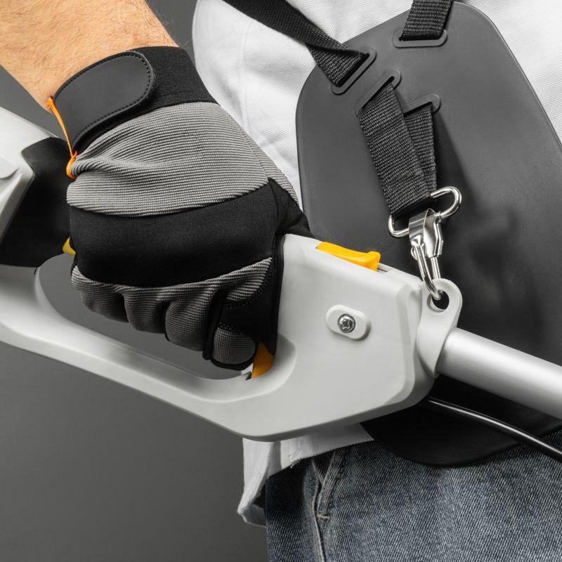 Триммер электрический KR-1400 1400Вт 420/255мм катушка + диск разборная штанга Kranz KR-16-1212