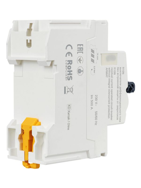 Выключатель дифференциального тока (УЗО) 2п 40А 30мА тип A ВДТ R10N ARMAT IEK AR-R10N-2-040A030