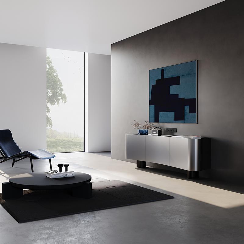 Рамка 5-м S70 стеклян. черн. Voltum VLS110508